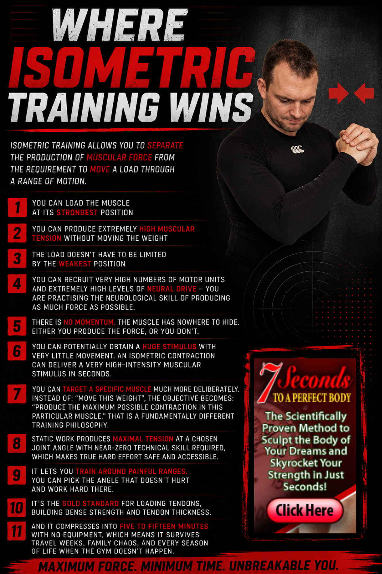 Isometric Training Wins Perfect Body